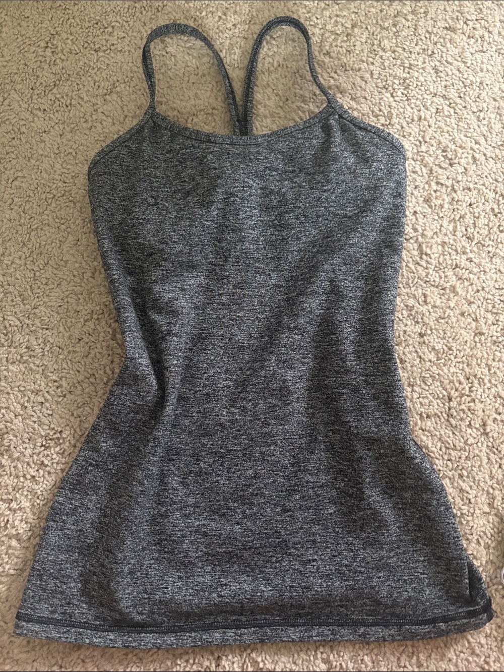 Women’s Heather Gray Racerback Tank Top